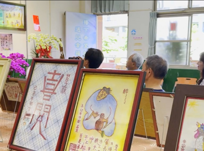 周錦宗香跤藝術作展 埔心國中希望藝廊熱鬧登場