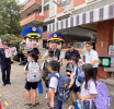 開學第一天  溪湖分局護童宣導安全與防詐觀念