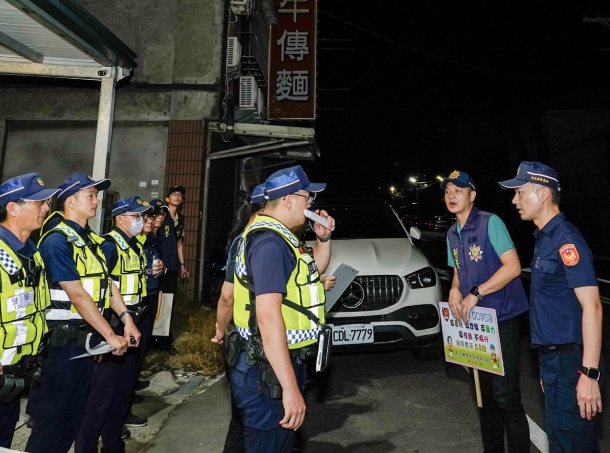 芳苑分局啟動115年青春專案　擴大臨檢守護青少年暑期安全